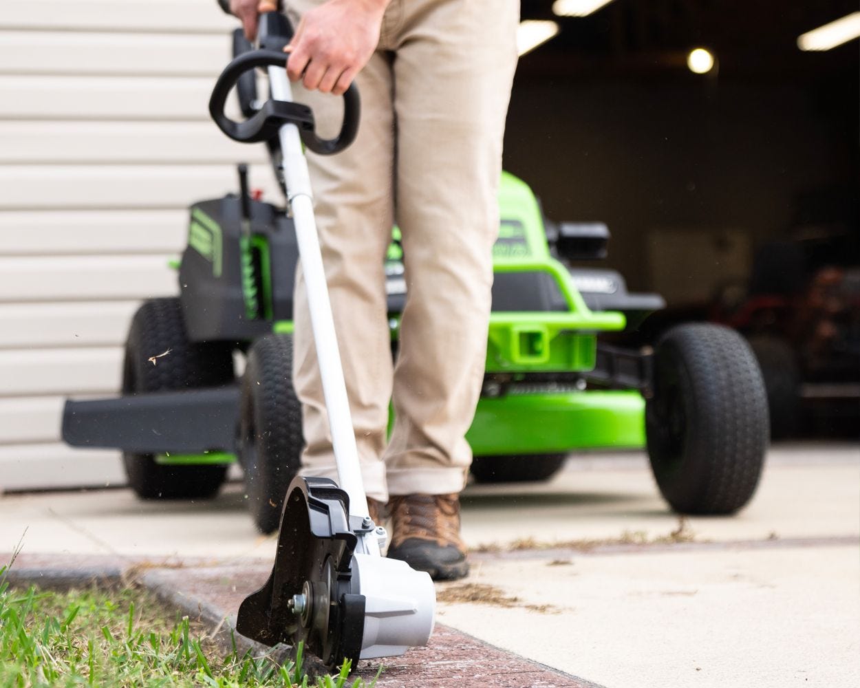 60V 16" String Trimmer and 8" Edger Combo Kit: 2.0 Ah Battery and Charger greenworkstools