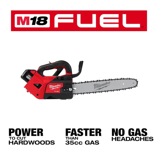 Milwaukee 2826-22T M18 FUEL 14" Top Handle Chainsaw Two Battery Kit Milwaukee