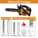 2J00 gas chainsaw detail view – 25.4cc powerful petrol saw for home backyard and garden woodcutting-minisawpro