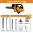 2J000 gas chainsaw detail view – 25.4cc powerful petrol saw for home backyard tree cutting and woodwork-minisawpro