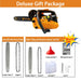 2J000 gas chainsaw detail view – 25.4cc powerful petrol saw for home backyard tree cutting and woodwork-minisawpro
