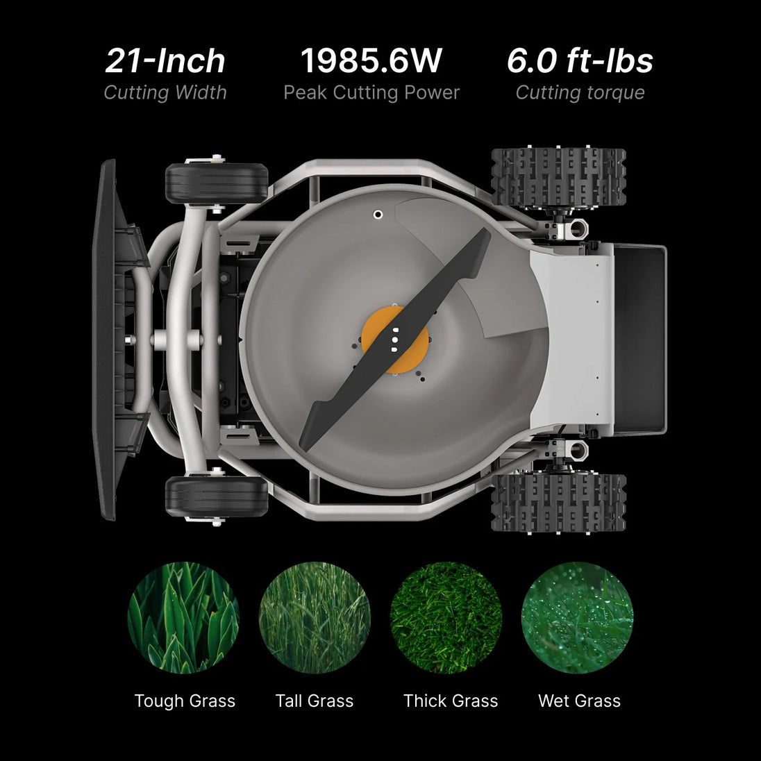 Mowrator S1 21" Leaf & Lawn 2WD 45% Slope (24°) Remote Control Mower MOWRATOR