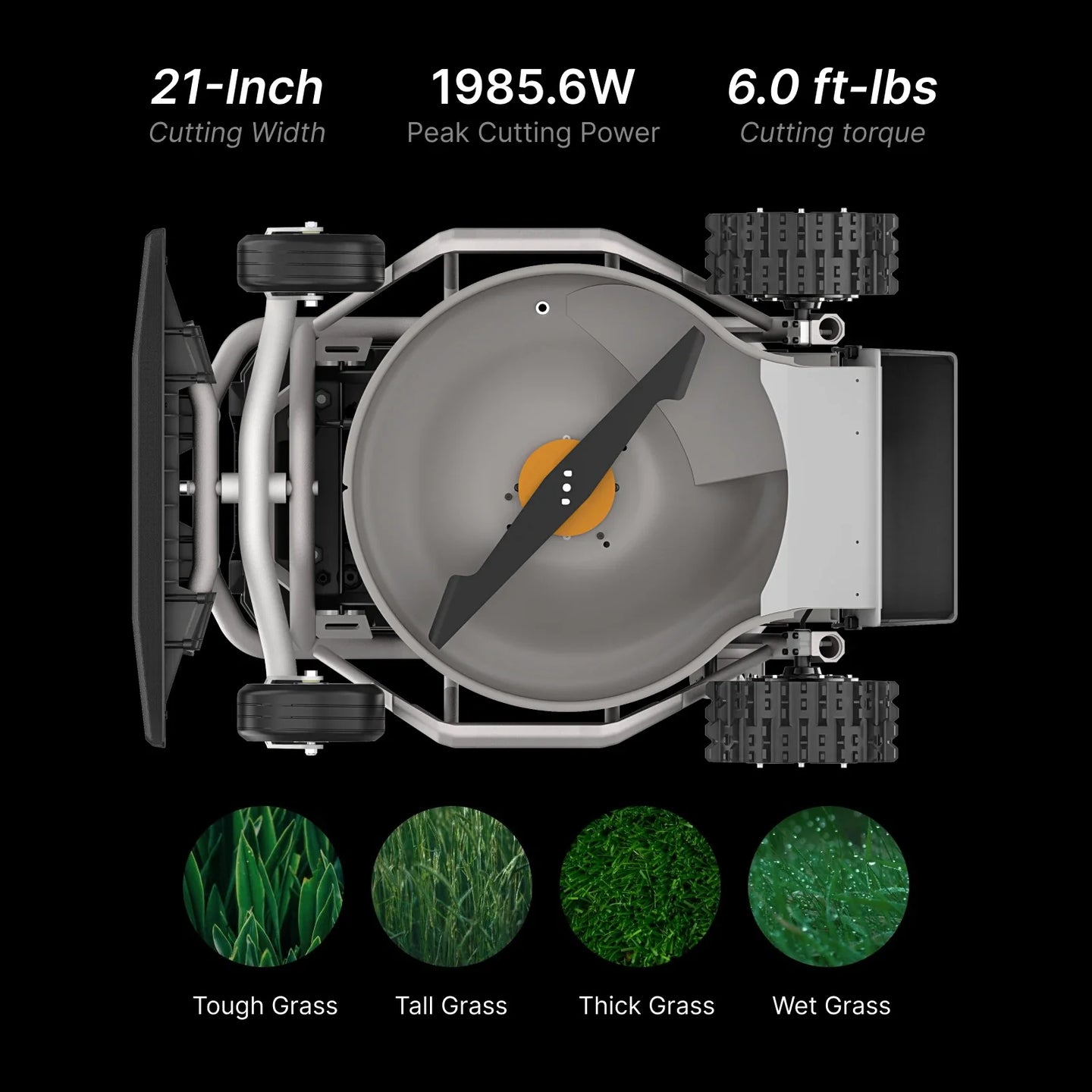 Mowrator S1 21" Leaf & Lawn 2WD 45% Slope (24°) Remote Control Mower MOWRATOR
