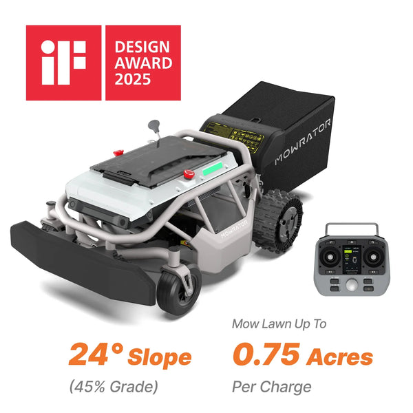 Mowrator S1 21" Leaf & Lawn 2WD 45% Slope (24°) Remote Control Mower MOWRATOR