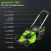 OPEN BOX 80V 21" Cordless Battery Brushless Self-Propelled Mower 3pc Combo Kit: 4.0 Ah Battery and 4A Charger greenworkstools