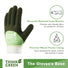 COOLJOB Think Green Thick Fleece Lined Winter Thermal Warm Freezer Work Gloves, Non-Slip Grip COOLJOB