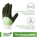 COOLJOB Think Green Thick Fleece Lined Winter Thermal Warm Freezer Work Gloves, Non-Slip Grip COOLJOB