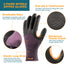 COOLJOB Winter Work Gloves with Anti-slip Grip, Touchscreen Microfoam Nitrile Dipped COOLJOB