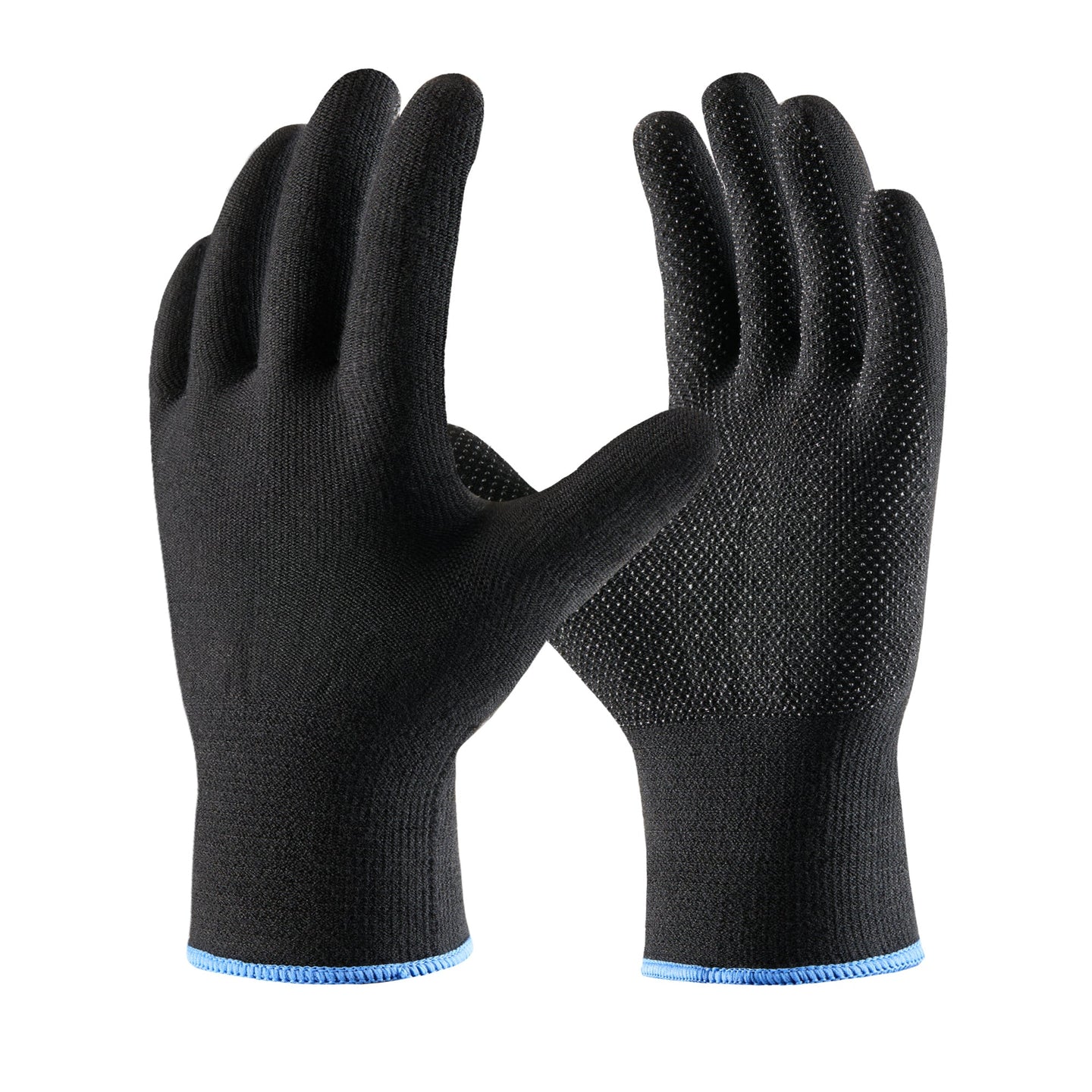 COOLJOB 12/60 Pairs Cotton Work Gloves with Non-Slip Grip Dots, Breathable Lightweight Gloves for Construction Gardening COOLJOB