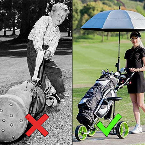 3 Wheel Foldable Golf Push Cart 2simpleagency