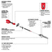 Milwaukee 3016-20PS M18 FUEL QUIK-LOK Power Head w/ Pole Saw Attachment Milwaukee
