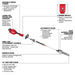 Milwaukee 3016-21PS M18 FUEL QUIK-LOK Power Head 8.0Ah Kit w/ Pole Saw Attachment Milwaukee