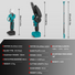 NewBeny Cordless 6" Chainsaw & 25mm Pruning Shears & 2m Telescoping Pole Combo Kit [2 batteries and a charger included] NEWBENY