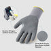 COOLJOB TPR Impact Resistant Safety Work Gloves with Grip ( Blue, Yellow ) COOLJOB