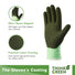 COOLJOB Think Green Thick Fleece Lined Winter Thermal Warm Freezer Work Gloves, Non-Slip Grip COOLJOB