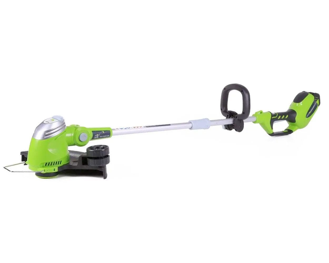 40V 13" Cordless Battery String Trimmer & 390 CFM Leaf Blower Combo w/ 4.0Ah Battery & Charger greenworkstools