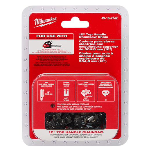 Milwaukee 12" Top Handle Chainsaw Chain 49-16-2742 Milwaukee Tool