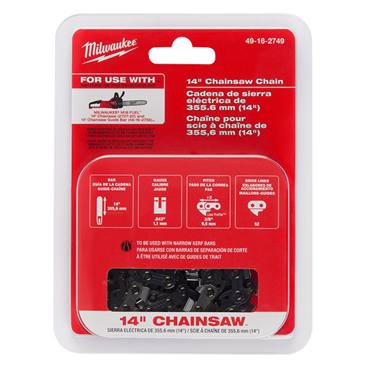 Milwaukee 14" Chainsaw Chain 49-16-2749 Milwaukee Tool