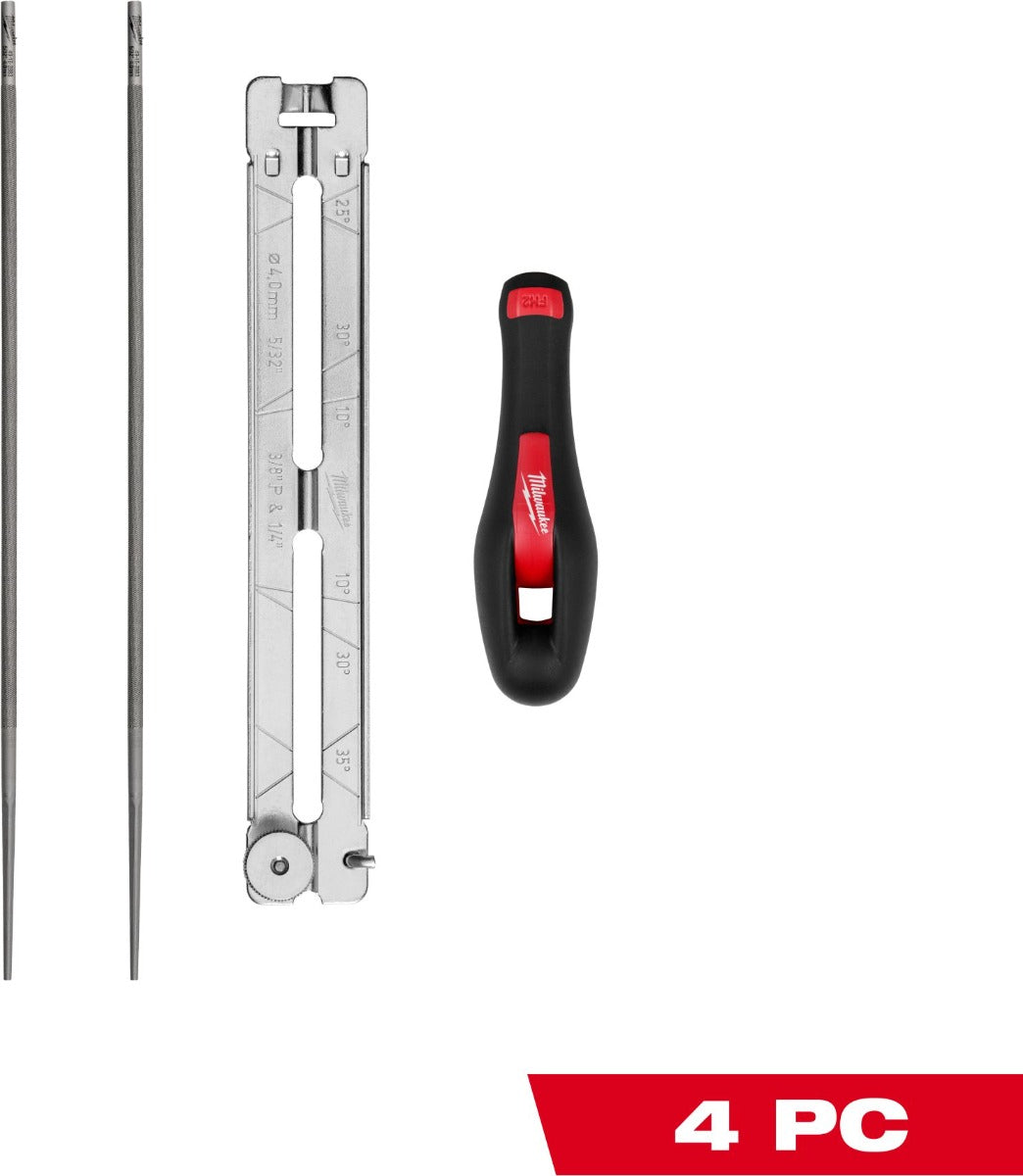 Milwaukee 49-16-2881 4pc 5/32” Saw Chain Sharpening Set Milwaukee