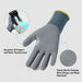 COOLJOB TPR Impact Resistant Safety Work Gloves with Grip ( Blue, Yellow ) COOLJOB
