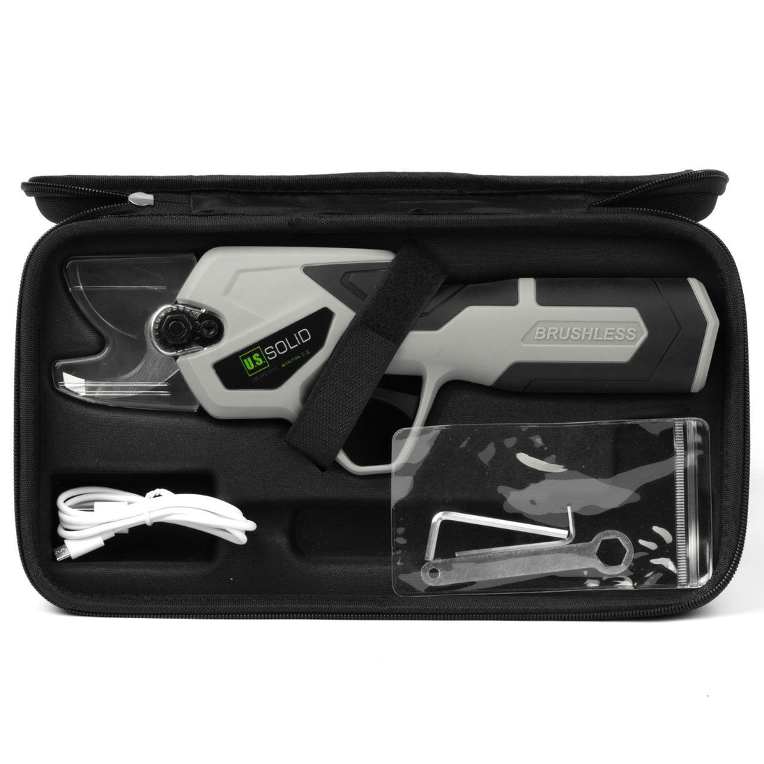 Cordless Electric Pruning Shears with HD Digital Display, Brushless Motor, Max 0.8 Inch(22 mm) Cut U.S. Solid