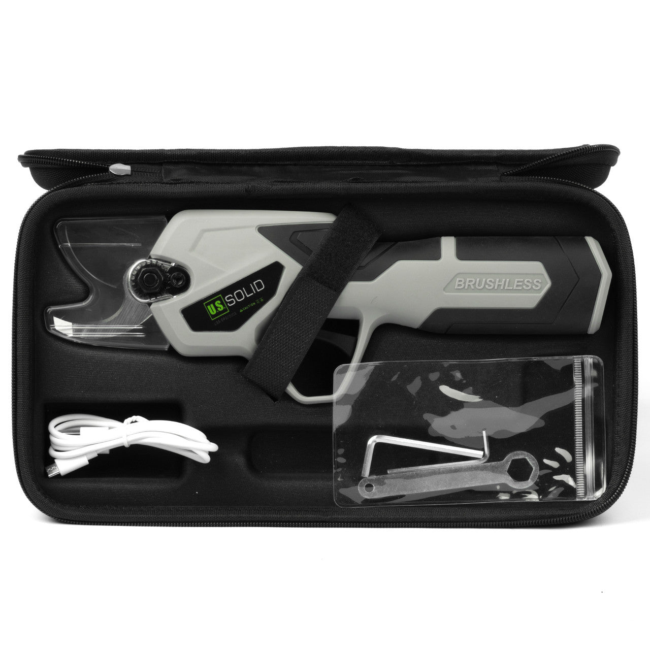 Cordless Electric Pruning Shears with HD Digital Display, Brushless Motor, Max 0.8 Inch(22 mm) Cut U.S. Solid
