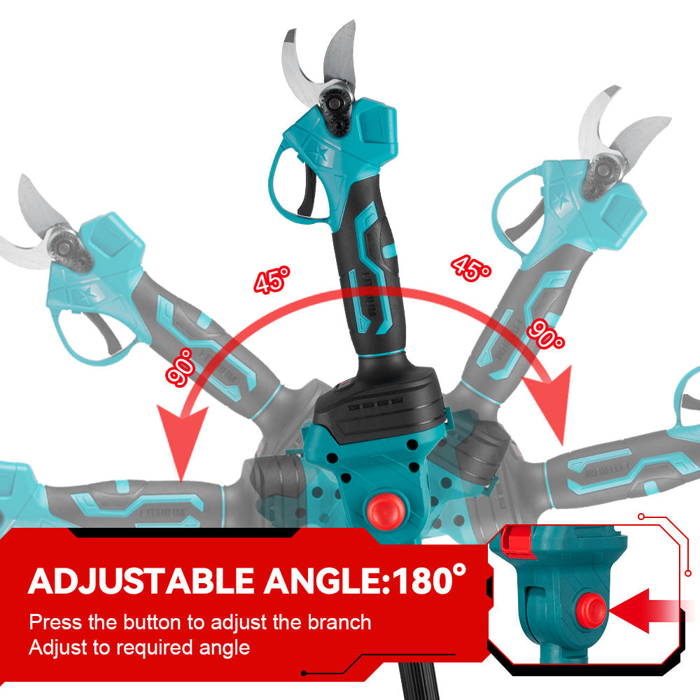 NewBeny Cordless 6" Chainsaw & 25mm Pruning Shears & 2m Telescoping Pole Combo Kit [2 batteries and a charger included] NEWBENY