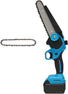 Upscale 8-Inch Cordless Mini Chainsaw – Brushless Motor, Lightweight 4 lbs, Safety Lock, 21V Power (Battery Not Included, Assembly Required) Upscale+Trail