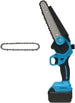 Upscale 8-Inch Cordless Mini Chainsaw – Brushless Motor, Lightweight 4 lbs, Safety Lock, 21V Power (Battery Not Included, Assembly Required) Upscale+Trail