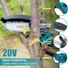 Portable 4 inch Electric Chainsaw Cordless, Handheld Chainsaw for Tree Branches , Courtyard, Household and Garden( Chainsaw + 2 Batteries) DannysHomeGoods