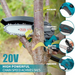 Portable 4 inch Electric Chainsaw Cordless, Handheld Chainsaw for Tree Branches , Courtyard, Household and Garden( Chainsaw + 2 Batteries) DannysHomeGoods