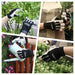 COOLJOB Goatskin Leather Work Gloves with Grip, Thorn Proof, Heat & Puncture Resistant COOLJOB