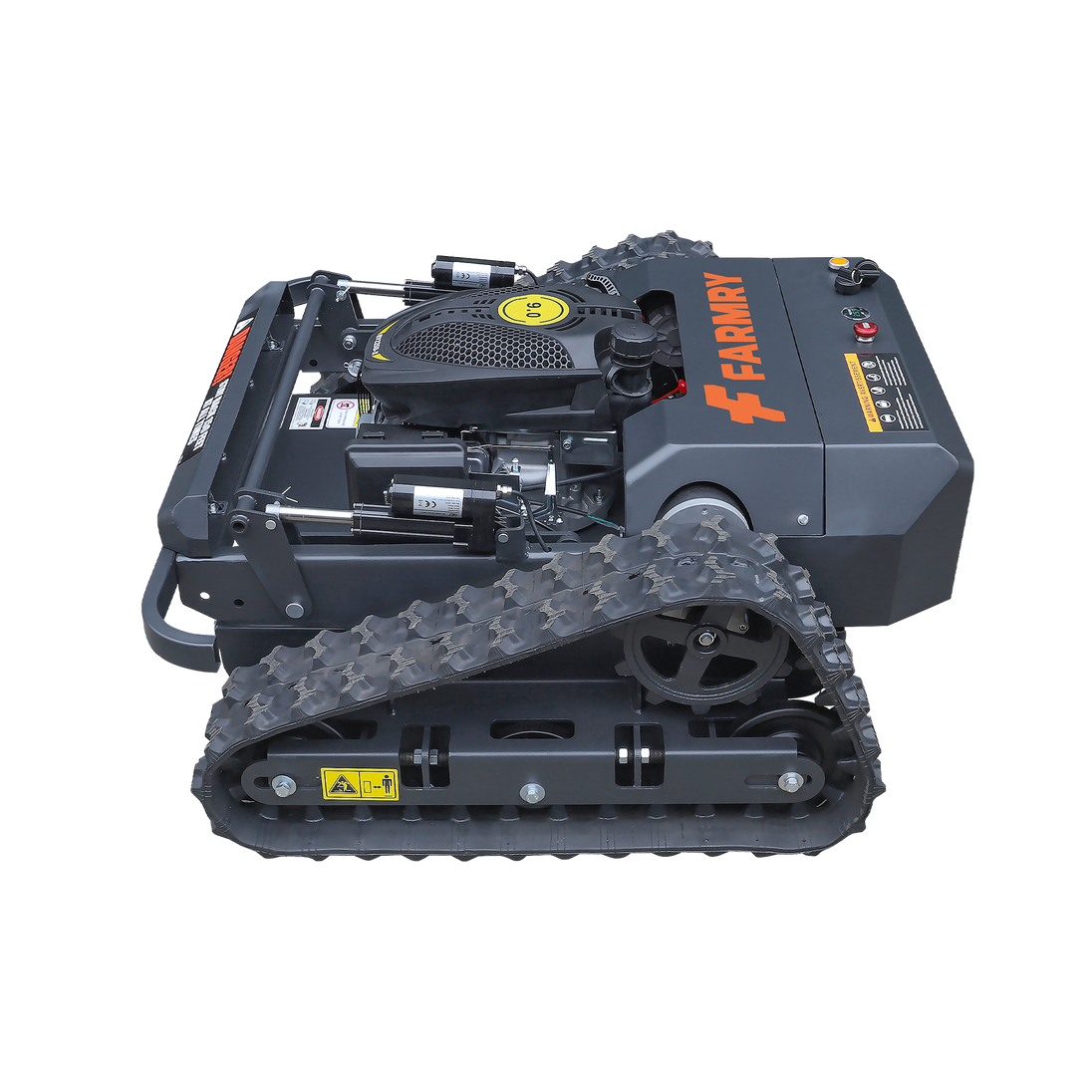 Farmry RM20 Remote-Controlled Tracked Slope Mower — 20.9″ Cut, 35° Slope, 6.1 HP (EPA) Farmry
