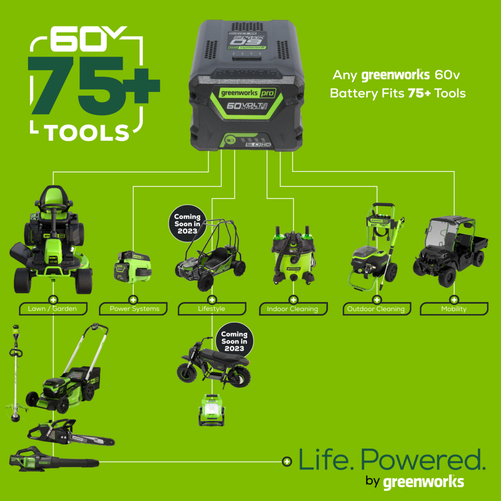 60V 10" Cordless Battery Pole Saw and 20" Pole Hedge Trimmer Combo Kit: 2.0 Ah Battery and Charger greenworkstools