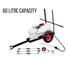 Crytec ATV Quad Sprayer 60 Litre With Towable Trailer Weed Sprayer 4x4 Garden Feeding Crytec