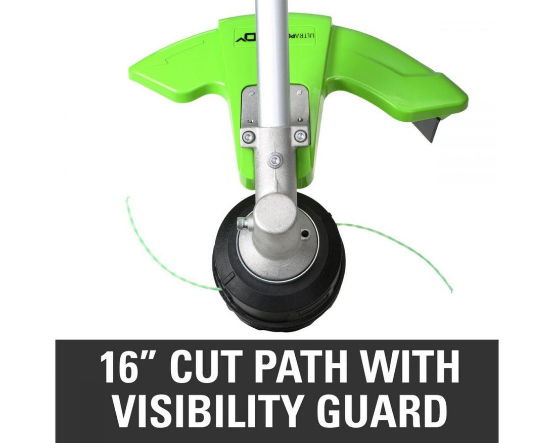 60V 16" Cordless Battery String Trimmer (Attachment Capable) and 10" Polesaw Attachment Combo Kit: 4.0 Ah Battery and Charger greenworkstools