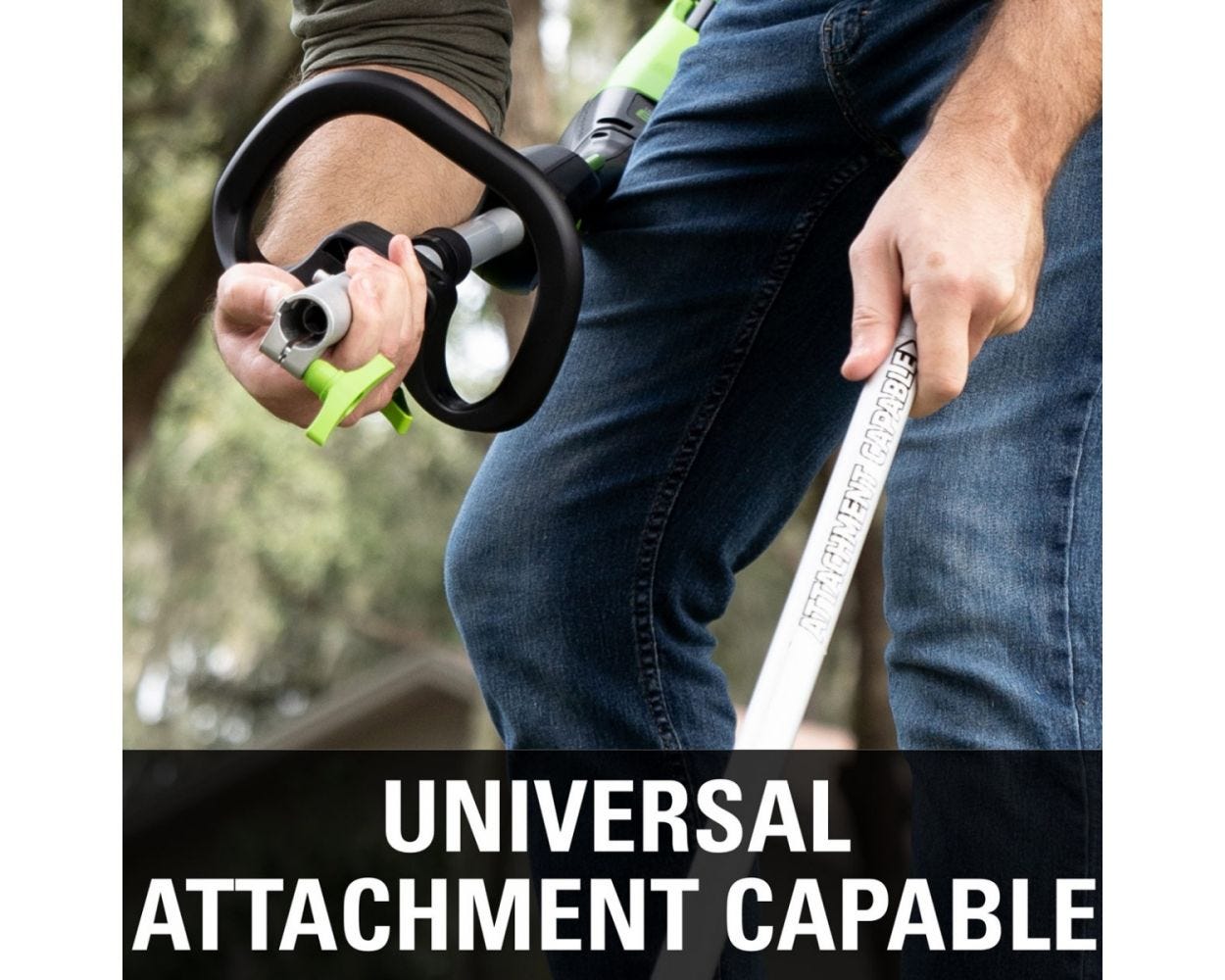 60V 16" Cordless Battery String Trimmer (Attachment Capable) and 5 Pcs Attachments Combo Kit: 4.0 Ah Battery and Charger greenworkstools