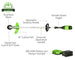 60V 16" Cordless Battery String Trimmer (Attachment Capable)and 10" Cultivator Attachment Combo Kit: 4.0 Ah Battery and Charger greenworkstools