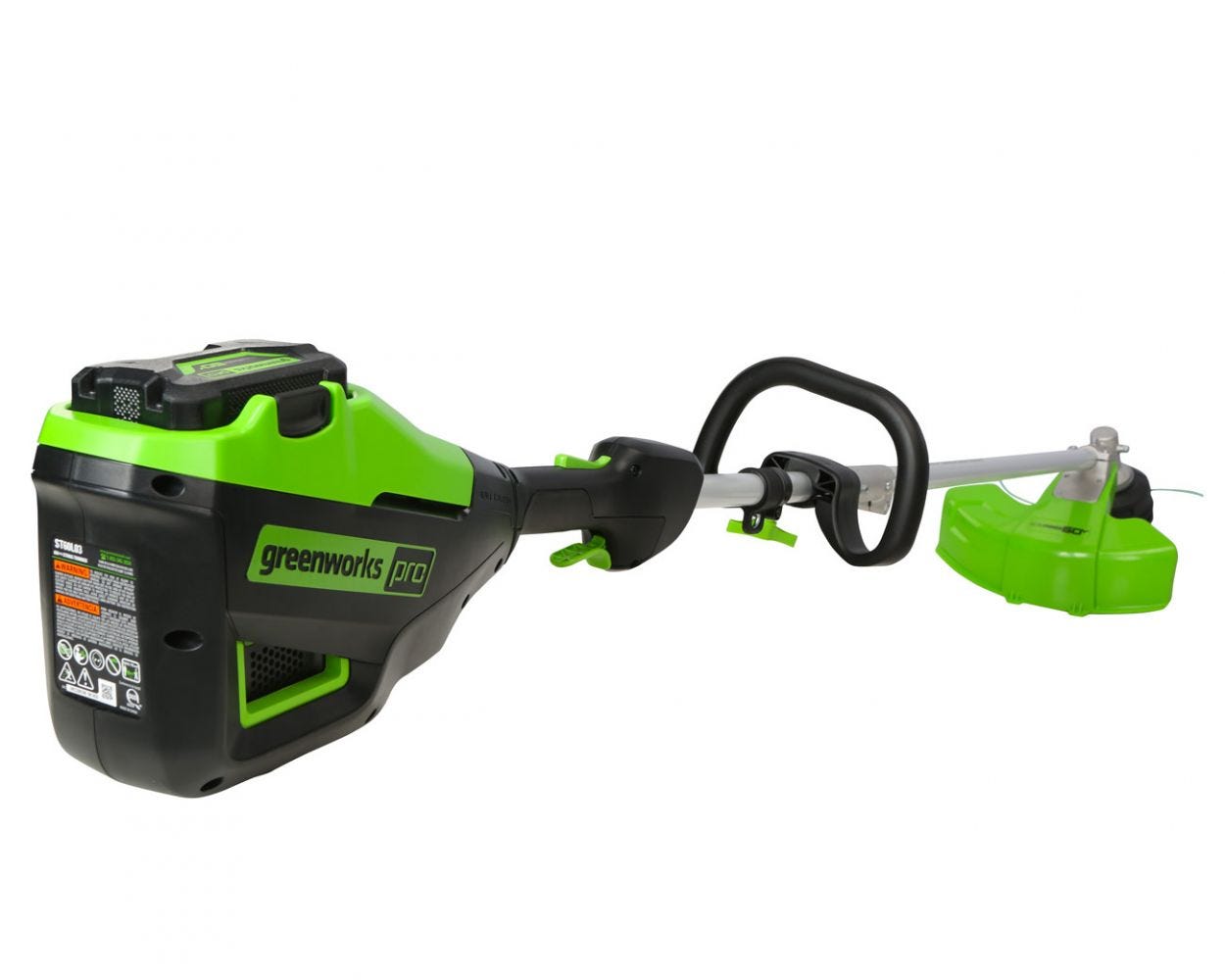 60V 16" Cordless Battery String Trimmer (Attachment Capable) and 5 Pcs Attachments Combo Kit: 4.0 Ah Battery and Charger greenworkstools