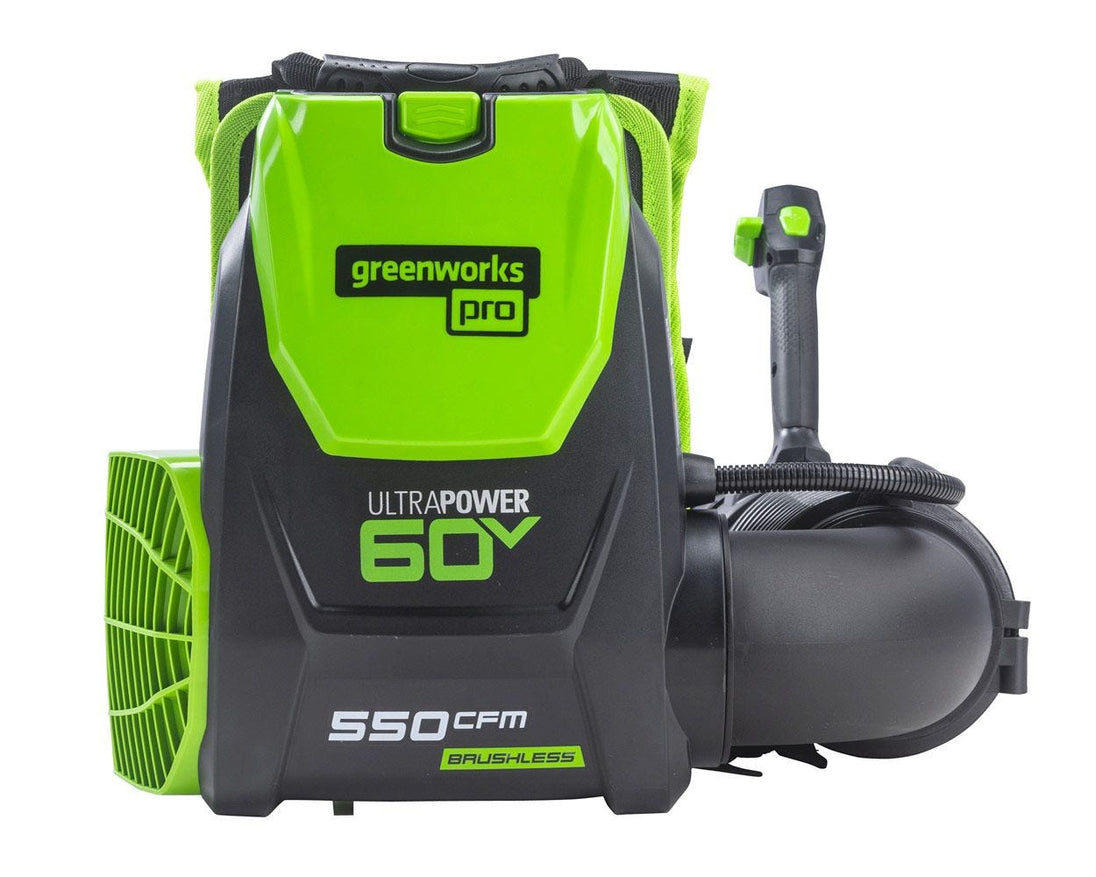 60V 550 CFM Cordless Battery Backpack Blower w/ 5.0Ah Battery & Charger greenworkstools