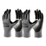 COOLJOB 10/20/60 Pairs Nitrile Dipped Safety Work Gloves with Grip, Non-slip Rubber Coated Bulk Garden Gloves（Grey） COOLJOB