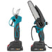 NewBeny Cordless 6" Chainsaw & 25mm Pruning Shears Combo Kit With 2 Batteries and Charger NEWBENY