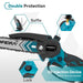 NewBeny 8 Inch & 6 Inch Brushless Cordless Chainsaw With 2 Batteries & Charger & Case NEWBENY