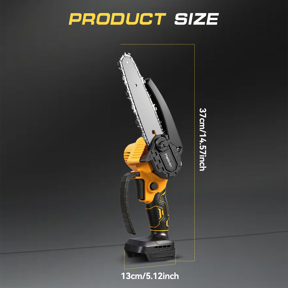 NewBeny 6 Inch Cordless Chainsaw With Extra Chains [2 batteries and a charger included] NEWBENY