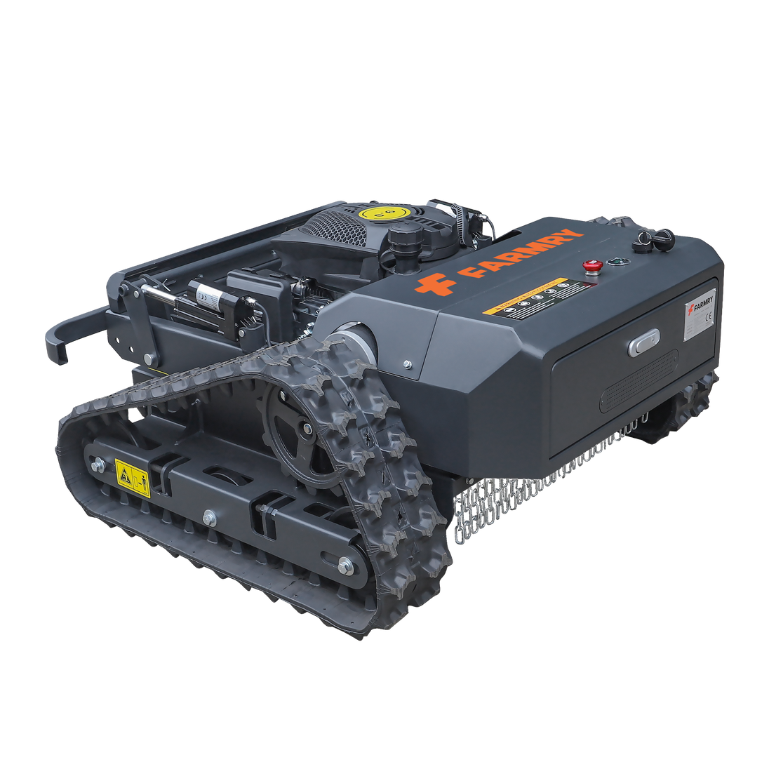 Farmry RM20 Remote-Controlled Tracked Slope Mower — 20.9″ Cut, 35° Slope, 6.1 HP (EPA) Farmry