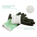 COOLJOB Think Green Thick Fleece Lined Winter Thermal Warm Freezer Work Gloves, Non-Slip Grip COOLJOB