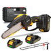 NewBeny 6 Inch Cordless Chainsaw With Extra Chains [2 batteries and a charger included] NEWBENY