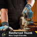 COOLJOB TPR Impact Resistant Safety Work Gloves with Grip ( Blue, Yellow ) COOLJOB