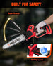 Mini Chainsaw Fits for Milwaukee M18 Battery, NEOTEC 6 Inch & 8 Inch Cordless Electric Chainsaw with Auto Oiler & Tool-Free Tensioner, Brushless Saw for Tree Trimming, Branch Pruning (No Battery) NEOTEC