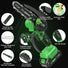 Mini Chainsaw Cordless 6 Inch, Electric Chainsaw Battery Powered with Auto Oiler, Security Lock for Wood Cutting, Tree Trimming, Garden & Household Use(2 Batteries) Yourfpv.net